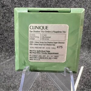 Clinique Eye Shadow Trio Sparkling Sage Buttered Bronze .12 Oz Travel Size